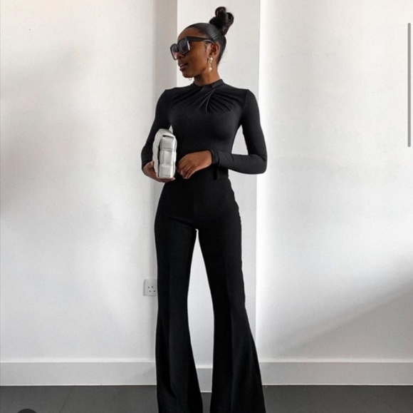 Zara shoulder pad knotted bodysuit - Picture 5 of 7